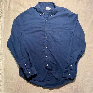 Faherty Stretch Oxford Shirt Navy - XL